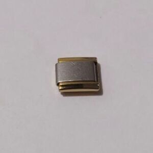 Gold &‎ Silver Italian Link Stainless Steel Charm for Nomination Style Br…